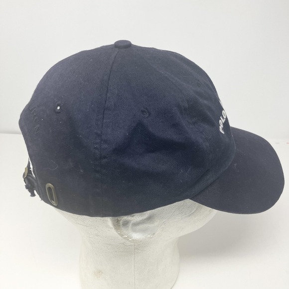Polo Jeans Co Ralph Lauren Hat Cap Strap Back Mens One Size Navy USA Flag - Picture 4 of 7